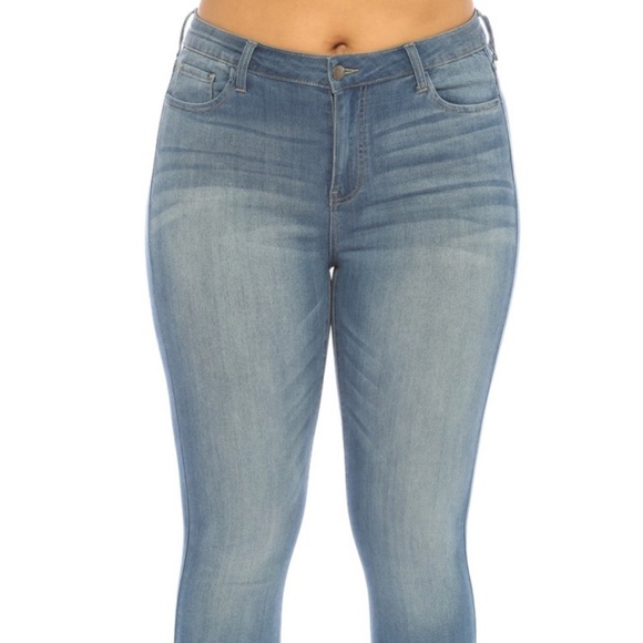 Medium Denim Rayon Skinny - Picture 4 of 4